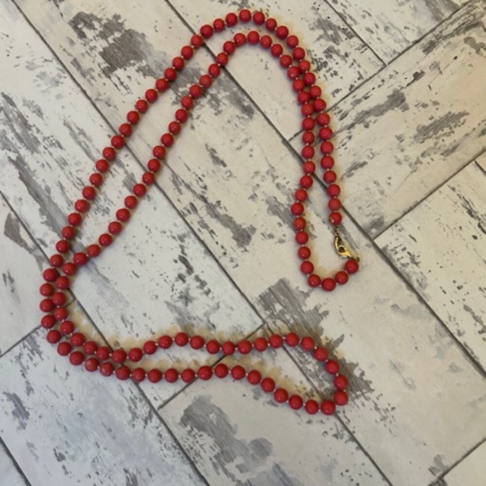 Coral Beaded Necklace